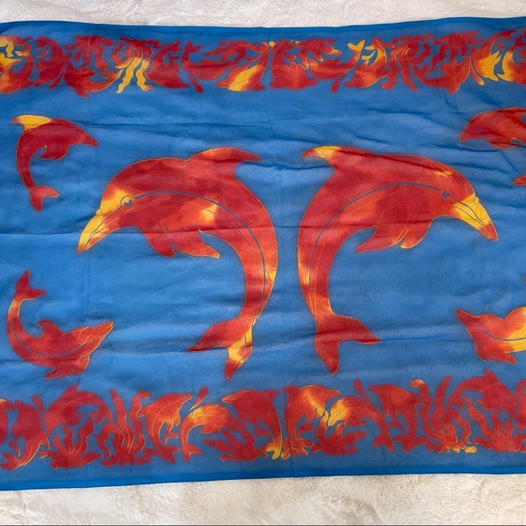 Swimsuit cover tropical design from India - Picture 3 of 11